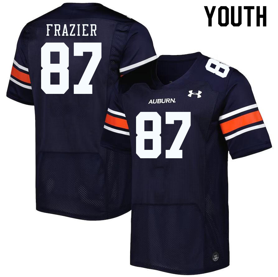 Youth Auburn Tigers #87 Brandon Frazier Navy 2023 College Stitched Football Jersey